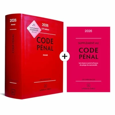 Afbeelding van CODE PENAL 2026 ANNOTE