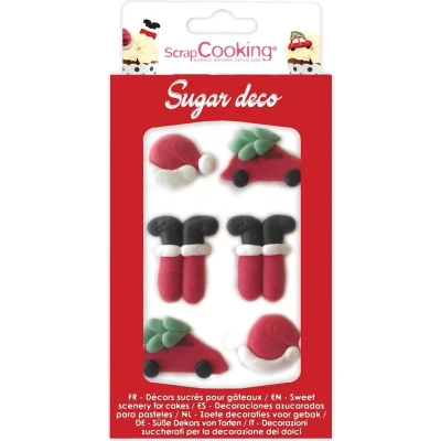 Afbeelding van Scrapcooking Suikerdecoraties Kerstman Set/6