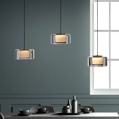 Afbeelding van Paul Neuhaus LED hanglamp Rika, 71 cm, glas, dimbaar