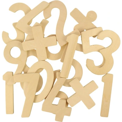 Afbeelding van Bigjigs houten cijfers 29st