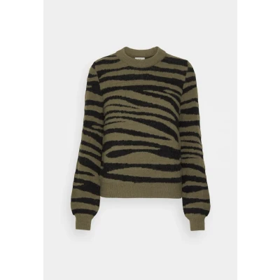 Afbeelding van JDY Jdylorraine Trui, Dames, Maat: Large, Kalamata/black