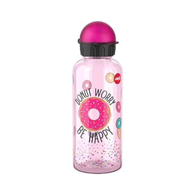 Afbeelding van Emsa N30607 Tritan drinkfles, inhoud 0,6 liter, 100% veilig, praktisch, hygiënisch, lekvrij, slim deksel, robuust, design: donut