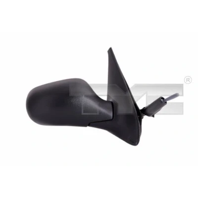 Afbeelding van Buitenspiegel Tyc 328 0009 rechts Zwart Instellen: kabel, Bol vormig RENAULT: CLIO 2, 2 Kasten