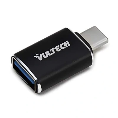 Afbeelding van Vultech ADP 02P tussenstuk voor kabels USB Type C A Zwart