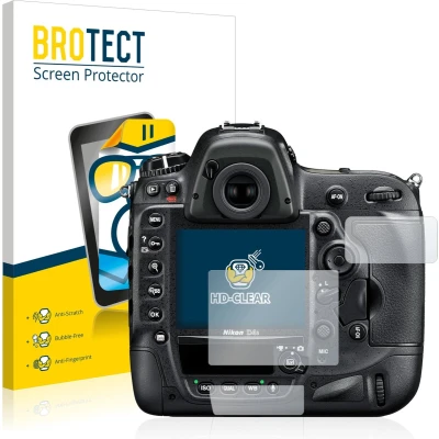 Afbeelding van BROTECT Screenprotector voor Nikon D4S Folie Beschermfolie transparant (2 Stuks)