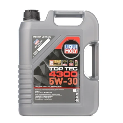 Afbeelding van Liqui Moly Top Tec 4300 5W 30 5L Motorolie 2324 CITROËN: Berlingo II, C4 Aircross, II Cactus, HONDA: Insight Hatchback, CIVIC 9
