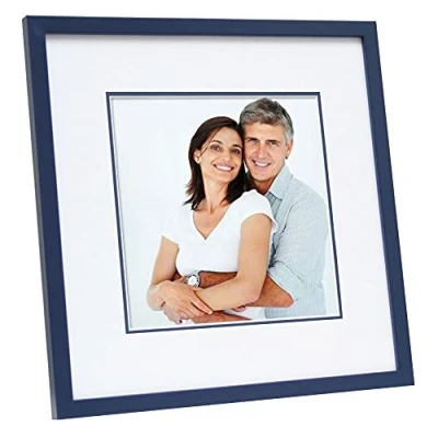 Afbeelding van Deknudt Fotokader in blauw met passe partout 13x18 S43AM6