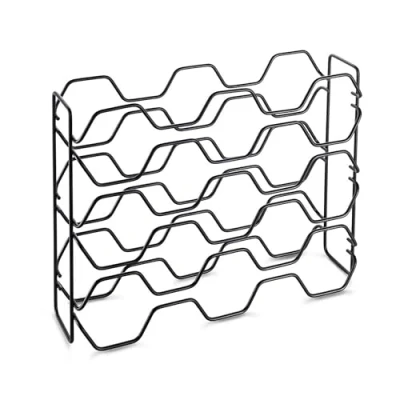 Afbeelding van Metaltex Wijnrek Hexagon Voor 15 Flessen 43X12X34 Zwart