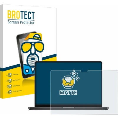 Afbeelding van BROTECT Screenprotector voor Apple MacBook Pro 16&quot; M3 (2023) Folie Beschermfolie matte