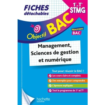 Image de Objectif BAC Fiches 1re et Term STMG Management, Sciences de gestion numérique