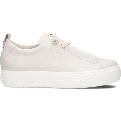 Afbeelding van Paul Green Sneakers laag, Dames, Maat: 35.5, Hellgrau/gold Leer