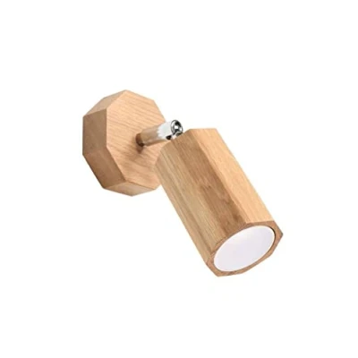 Afbeelding van Sollux Lighting Wandlamp ZEKE eiken