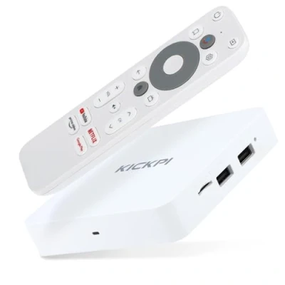 Afbeelding van Zehnder KP 1, KICKPI IPTV Box, 4K UHD, Android 11, Streaming, Netflix, Prime Video, YouTube, Google Play, Dolby, WiFi 2,4 G/5G, Bluetooth FB, 32 GB