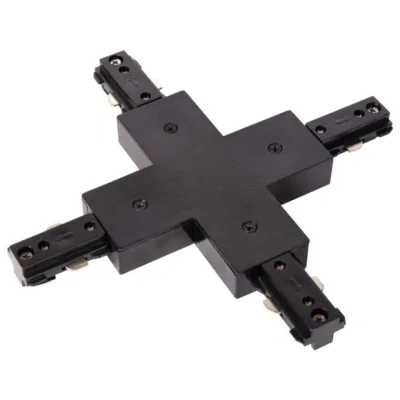 Afbeelding van Lucide TRACK X koppelstuk 1 fase Railsysteem / Railverlichting Zwart (Uitbreiding)