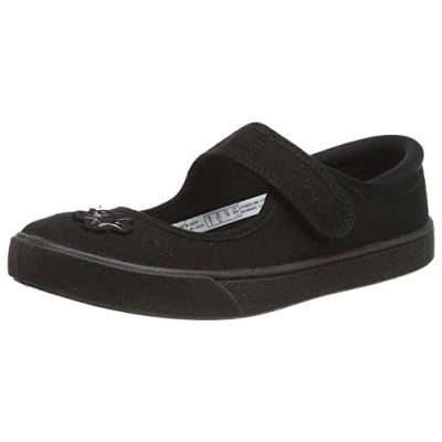 Afbeelding van Clarks Hopper Go Uniformschoenen voor meisjes, Zwart leder