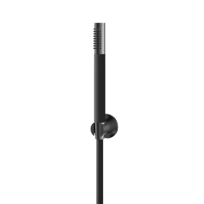 Afbeelding van HotBath Archie Handdouche met wandsteun en doucheslang 1,5 mtr (t.b.v opbouwkranen) Geborsteld Gunmetal PVD AR433BGP