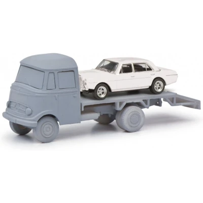 Afbeelding van Schuco 452661700 H0 Mercedes Benz L319 autotransporter