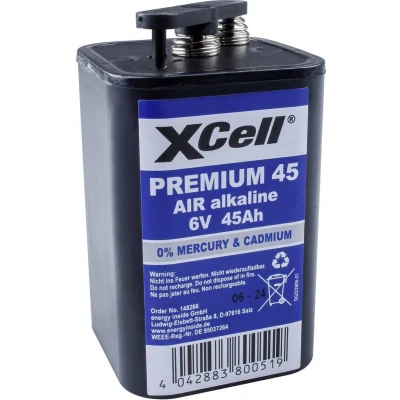 Afbeelding van 45000mAh 4R25, 430 blokbatterij, type 4R25C batterij, lampbatterij 6 volt 45Ah