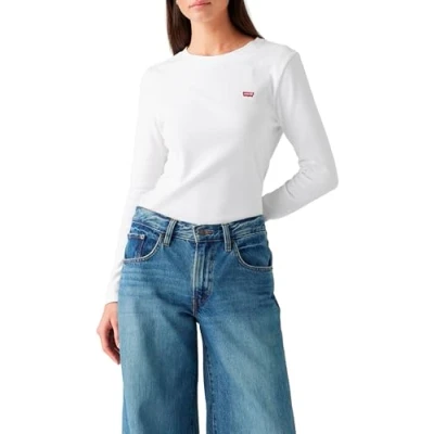 Afbeelding van Levi&#039;s Essential TEE Longsleeve, Dames, Maat: XS, White