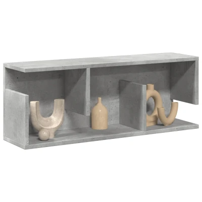 Afbeelding van vidaXL Wandkast 80x20x30 cm bewerkt hout betongrijs
