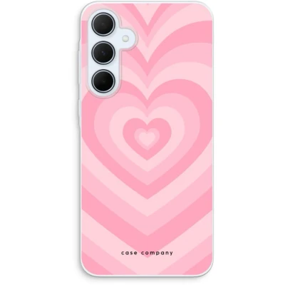 Afbeelding van Case Company® hoesje geschikt voor Samsung Galaxy A35 Hart Roos Soft Cover Telefoonhoesje Bescherming aan alle Kanten en Schermrand