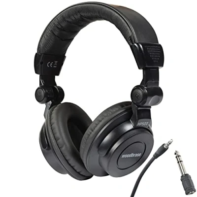 Afbeelding van Woodbrass HP500 nauwkeurige en comfortabele gesloten studiohoofdtelefoon, professionele kwaliteit, ideaal voor thuisstudio, mao, mixen, podcast, DJ, dagelijks luisteren