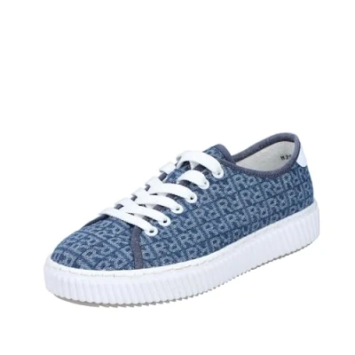 Afbeelding van Rieker LOW Sneakers laag, Dames, Maat: 42, Blau Textiel
