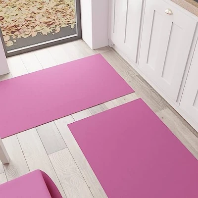 Afbeelding van PETTI Artigiani Italiani keukentapijt, wasbaar, antislip, effen, 52 x 180 cm, fuchsia, 100% Made in Italy