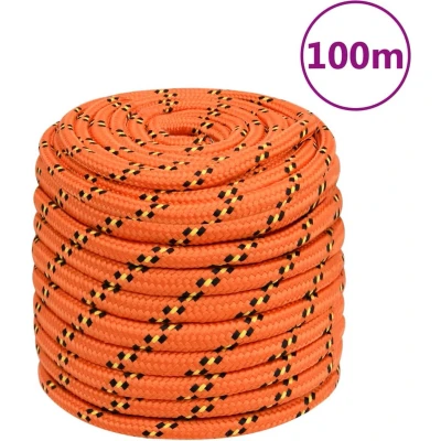 Afbeelding van vidaXL Boottouw 18 mm 100 m polypropyleen oranje