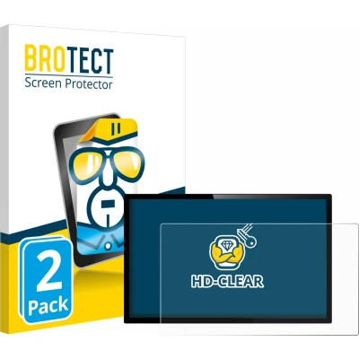 Afbeelding van BROTECT Screenprotector voor Standaardmaten met 7 inch Schermen [154.8 mm x 87 mm, 16:9] Folie Beschermfolie transparant (2 Stuks)