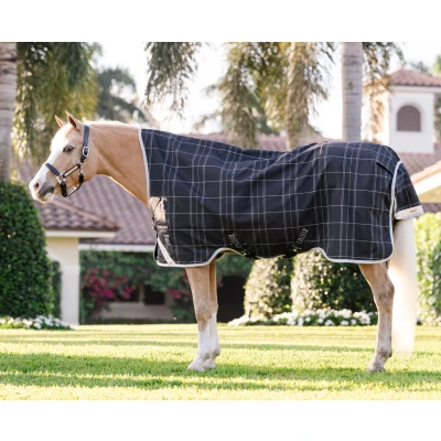 Image de Rhino by Horseware Wug Turnout Pony 0g Noir/Gris/Blanc Chk/GrisVendu par Agradi