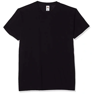 Afbeelding van Fruit of the Loom Originele T shirts voor heren, verpakking van 3 stuks, Zwart (Zwart 36)