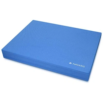 Afbeelding van Navaris Balance Pad Balanskussen Voor een betere balans, coördinatie en stabiliteit 50 x 39 6,5 cm fysio, gymnastiek of yoga Blauw