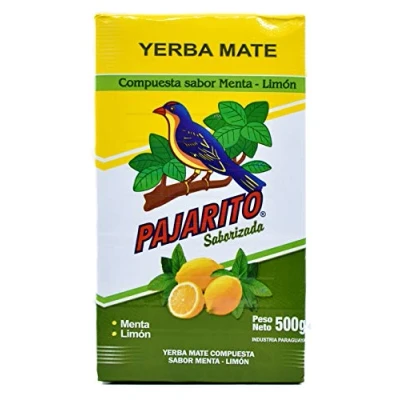 Afbeelding van Yerba Mate Pajarito smaak munt en citroen