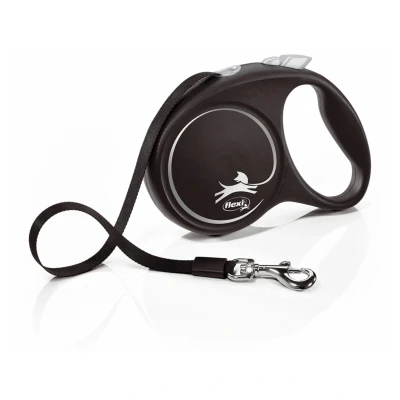 Afbeelding van Flexi Rollijn Black Design Tape Zwart M 5 MTR TOT 25 KG (398580)