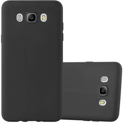 Afbeelding van Cadorabo Hoesje geschikt voor Samsung Galaxy J7 2016 in CANDY ZWART Beschermhoes gemaakt van flexibel TPU silicone Case Cover