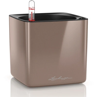 Afbeelding van Lechuza Cube Glossy 14 Smokey Diamonds hoogglans