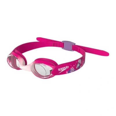Image de Speedo Infant Illusion Lunettes de natation, ajustement sûr, anti buée, fuite, rose électrique/Sweet Taro/Blossom, taille unique