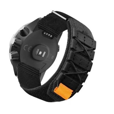 Afbeelding van HYSDFFG Suunto 9 / 7 Baro sportarmband, robuust ademend nylon hol, klittenbandsluiting, compatibel met (E)