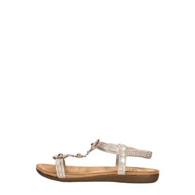 Afbeelding van SUB55 Comfortabel Sandalen, Dames, Maat: 37, Goudkleur Kunststof