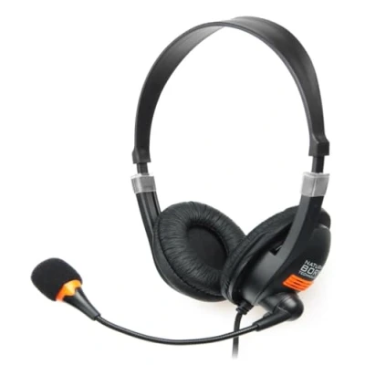 Afbeelding van NATEC Drone headset Bekabeld Hoofdband Gesprekken/muziek Zwart, Oranje