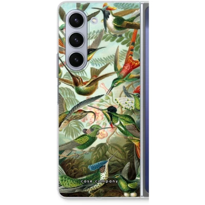 Afbeelding van Case Company® hoesje geschikt voor Samsung Galaxy Z Fold5 Haeckel Trochilidae Soft Cover Telefoonhoesje Bescherming aan alle Kanten en Schermrand