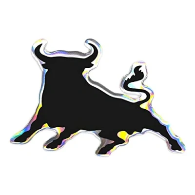 Afbeelding van 4R Quattroerre.it 32130 3D sticker Stier HQ, 69 x 45 mm
