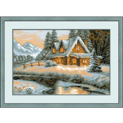 Afbeelding van Riolis borduurpakket Winter View 1080