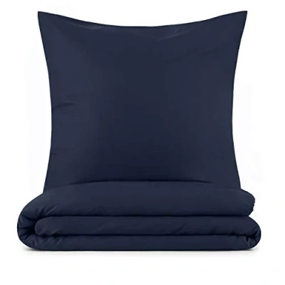 Afbeelding van Blumtal Dekbedovertrek 200 x cm met 2 Kussenslopen 65 Beddengoed voor personen Matras 140 190 Microvezel Donkerblauw