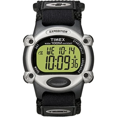 Afbeelding van Timex Digitaal herenhorloge 12345465646, Zwart/Zilver Fast Wrap, Jurk horloges