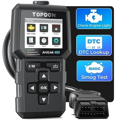 Afbeelding van OBD2 auto Diagnose TOPDON AL400 Multi merken van Franse diagnostische, motorsysteem diagnostische hulpprogramma&#039;s met 10 OBDII functies, Universele Fout Code Reader/Gratis Update/DTC zoeken