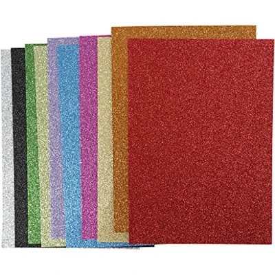 Afbeelding van Creativ company foam A4 vellen glitter 10st