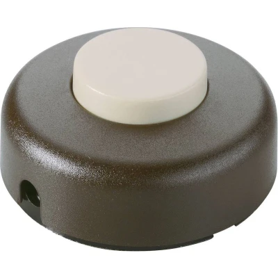 Afbeelding van interBär 5062 509.01 Voetschakelaar Bruin, Beige 1x uit/aan 2 A 1 stuk(s)