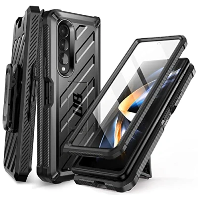 Afbeelding van Geschikt voor Samsung Galaxy Z Fold 4 Multilayer Unicorn Beetle Pro Supcase Zwart Hoesje